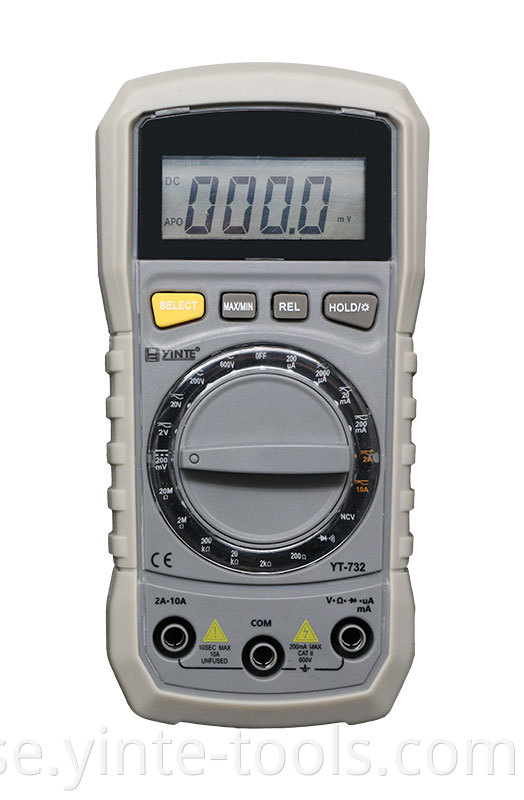 Lcd Display Digital Multimeter Backlight Function White Backlight Is More Clearer With Ncv Test Function 2000 Counts Reading Jpg